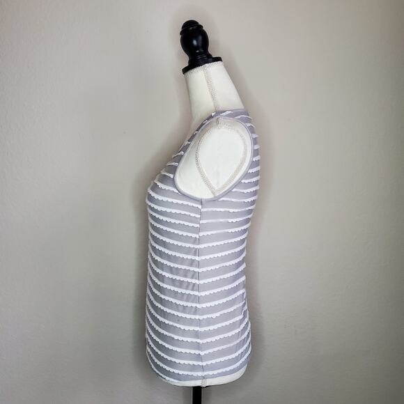 ModCloth Gray Striped Tank Top XXS - Picture 4 of 9